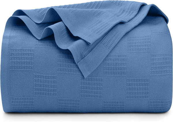 Utopia Bedding - Manta térmica ligera de 100% algodón, 350 g/m², suave y transpirable, para todas las estaciones, 90 x